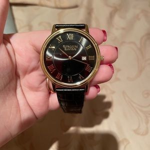 Gruen Watch Black/ Gold